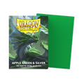 Dragon Shield - DS - Standard Dual Sleeves: Apple Green & Silver [Matte] (100 count)