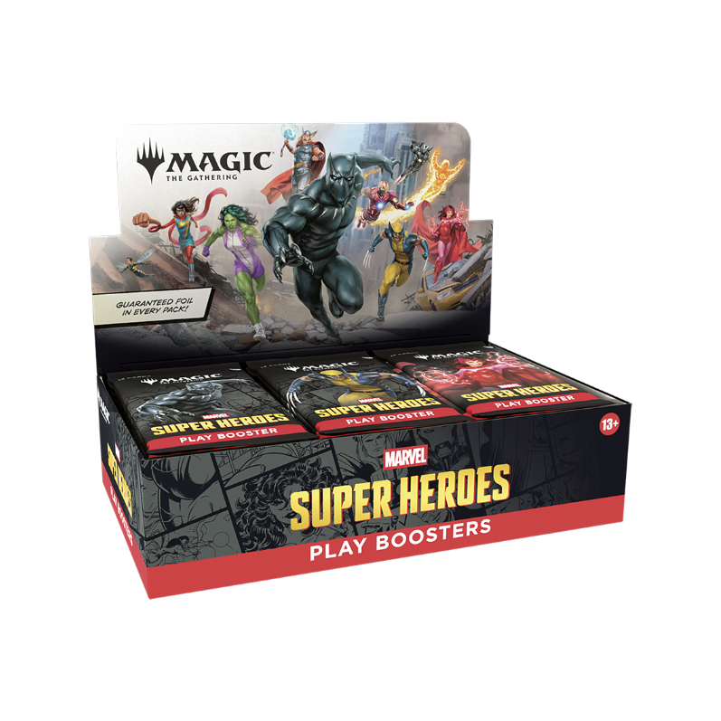 Magic: The Gathering - Marvel Super Heroes Play Booster Display