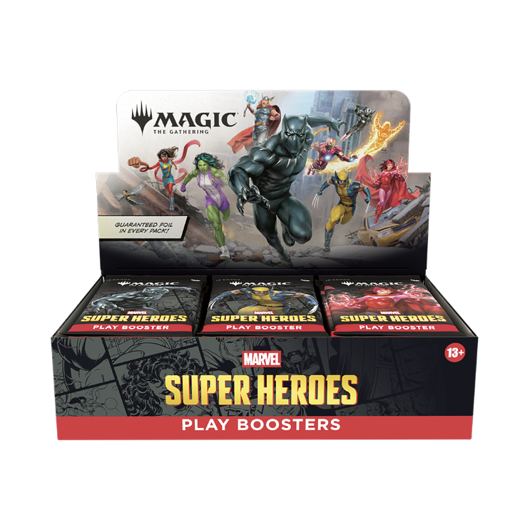 Magic: The Gathering - Marvel Super Heroes Play Booster Display