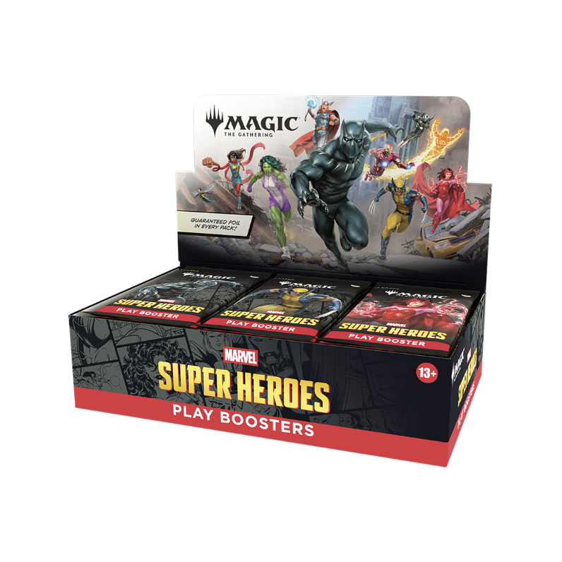 Magic: The Gathering - Marvel Super Heroes Play Booster Display