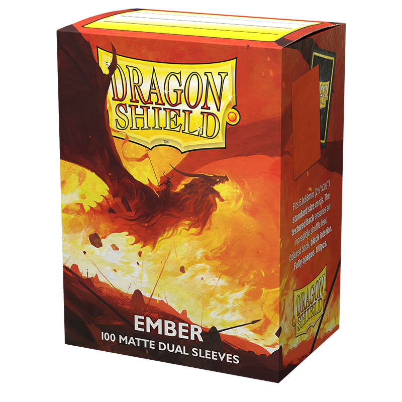 Dragon Shield - DS - Standard Dual Sleeves: Ember [Matte] (100 Count)